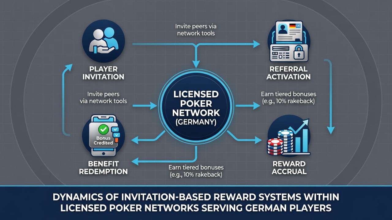 Beispiel für Referral-Dashboard in einem lizenzierten Poker-Netzwerk